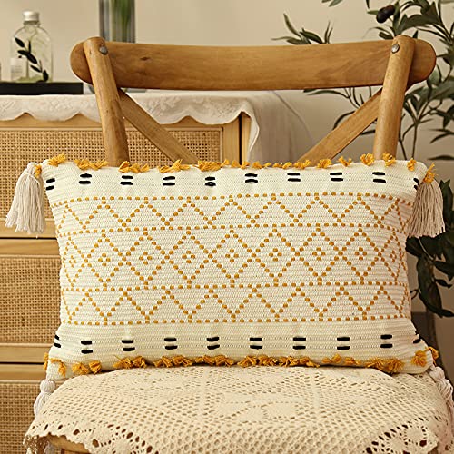 SEVEN HITECH Boho Kissenbezug Dekorative Dekokissen Marokko Kissenbezüge Cover