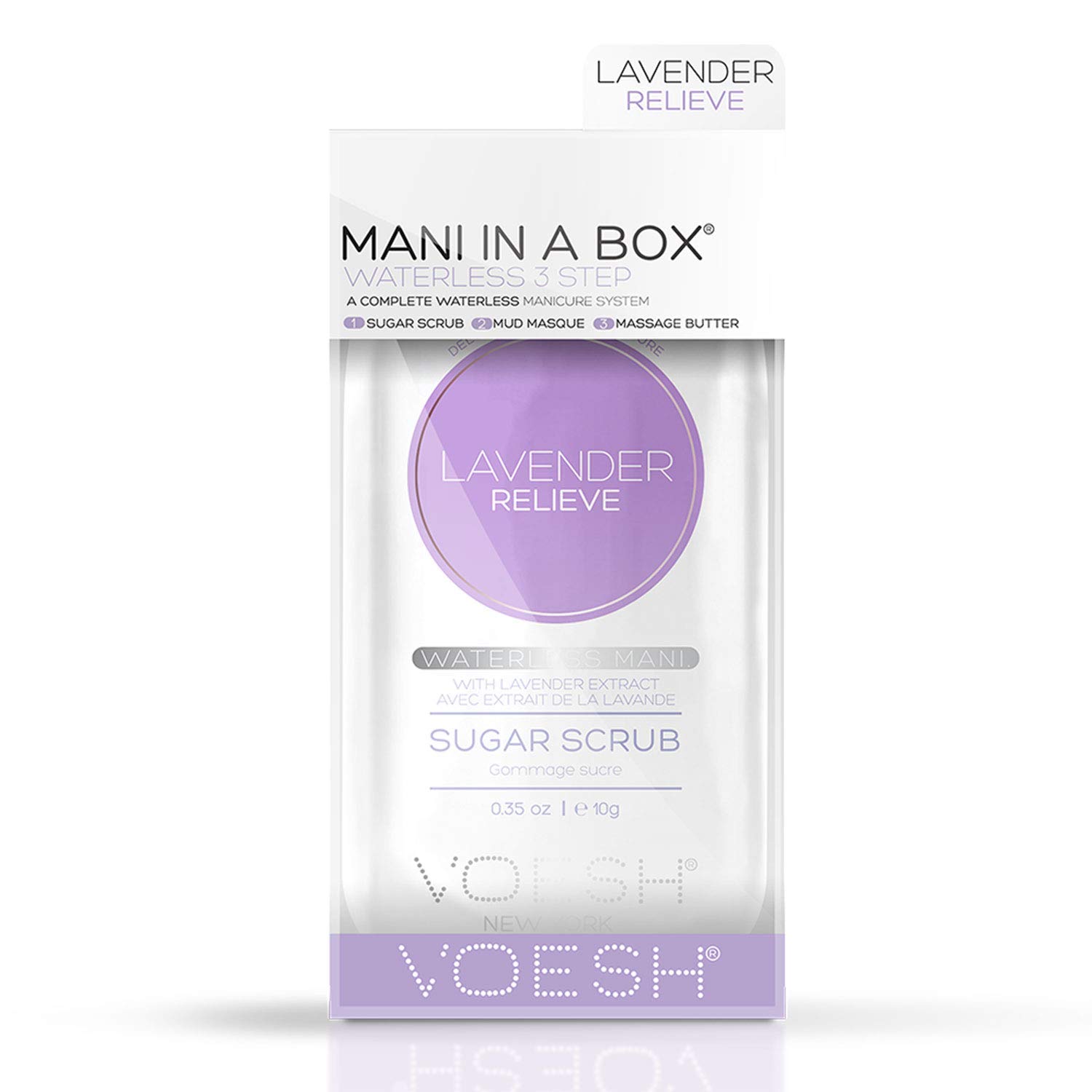 Mani in a Box Waterless 3 Step, Lavender Relieve, 1 Count