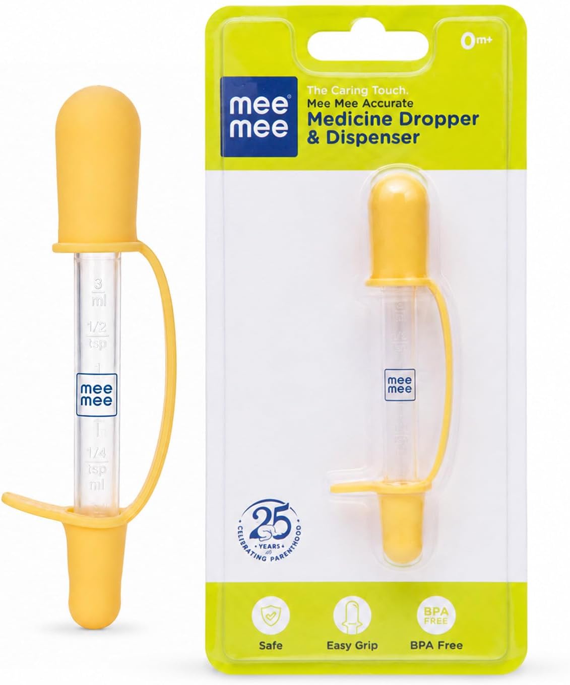 Accurate Medicine Dropper & Dispenser, Orange, Precise Dosage Tool for Baby Medicine Feeding, Safe & Easy to Use, Pack of 1