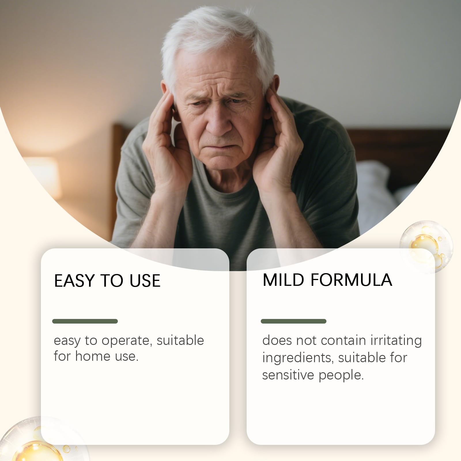 Gocce per Le Orecchie di Acufene,Efficace Dontro L'acufene Acuto e Cronico,Sollievo da Acufene e Ronzio per le Orecchie,Rilascio,Gocce Alleviare Acufenes 1PC