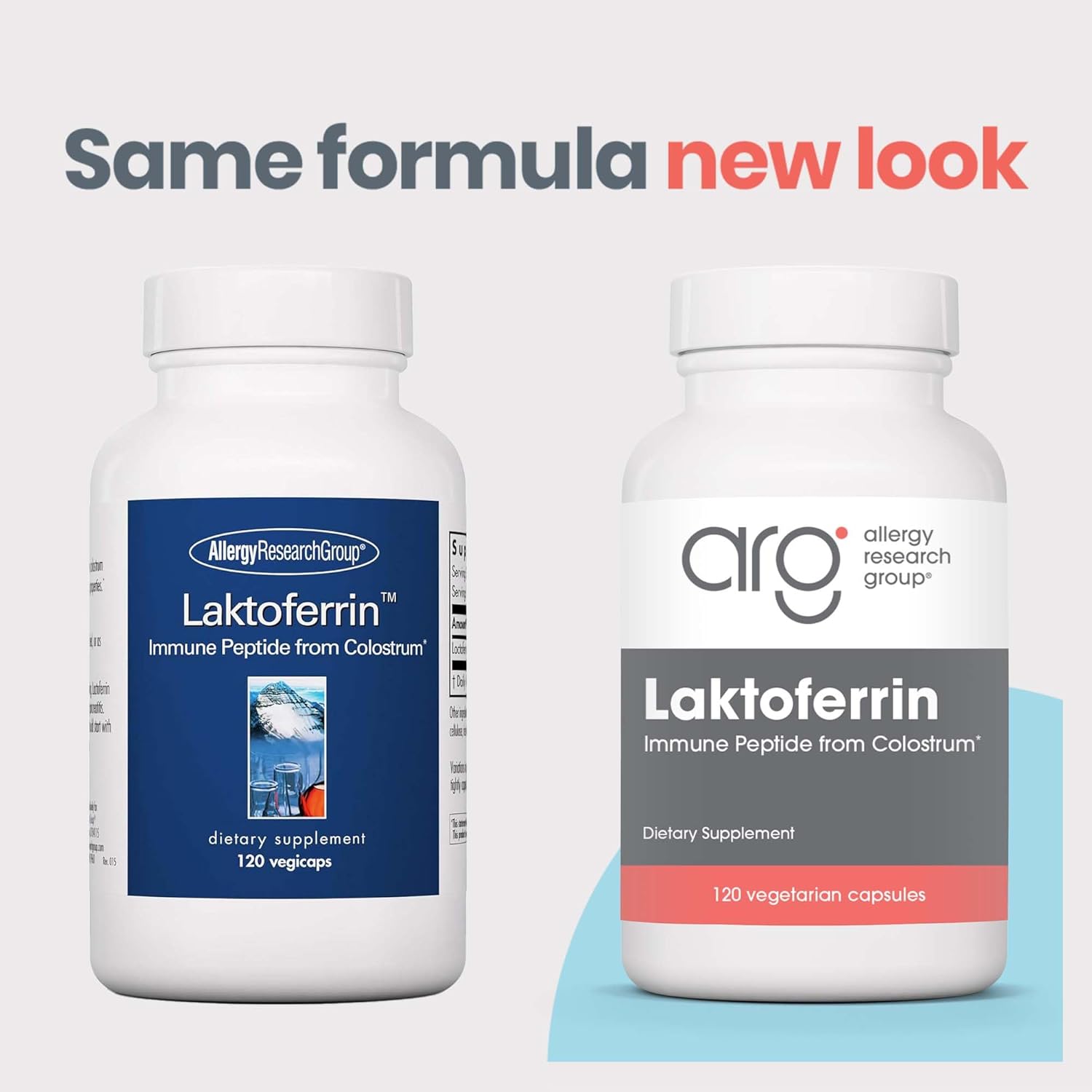 Allergy Research Group Laktoferrin Supplement - Lactoferrin Supplements 350mg, Bovine Colostrum, Immune Peptide, Iron Supplements, Vegicaps - 120 Count - Image 2