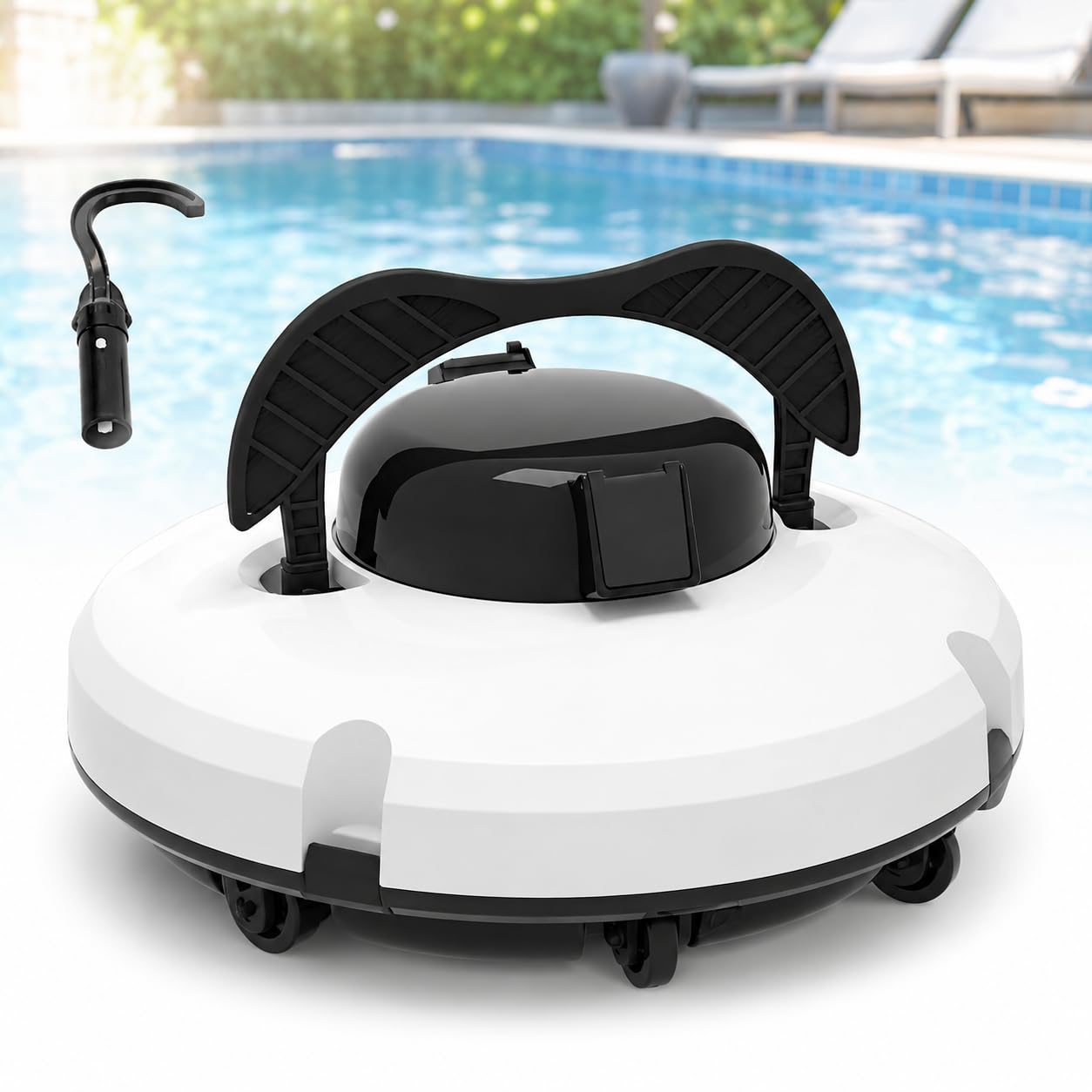 TsoLay Automatic Robotic Pool Vacuum Cleaner for Inground & Above Ground Pools,Cordless Pool Vacuum Robot Wall Climbing Waterline Cleaning, Smart Navigation, 180-Min Runtime up to 2150 Sq. Ft