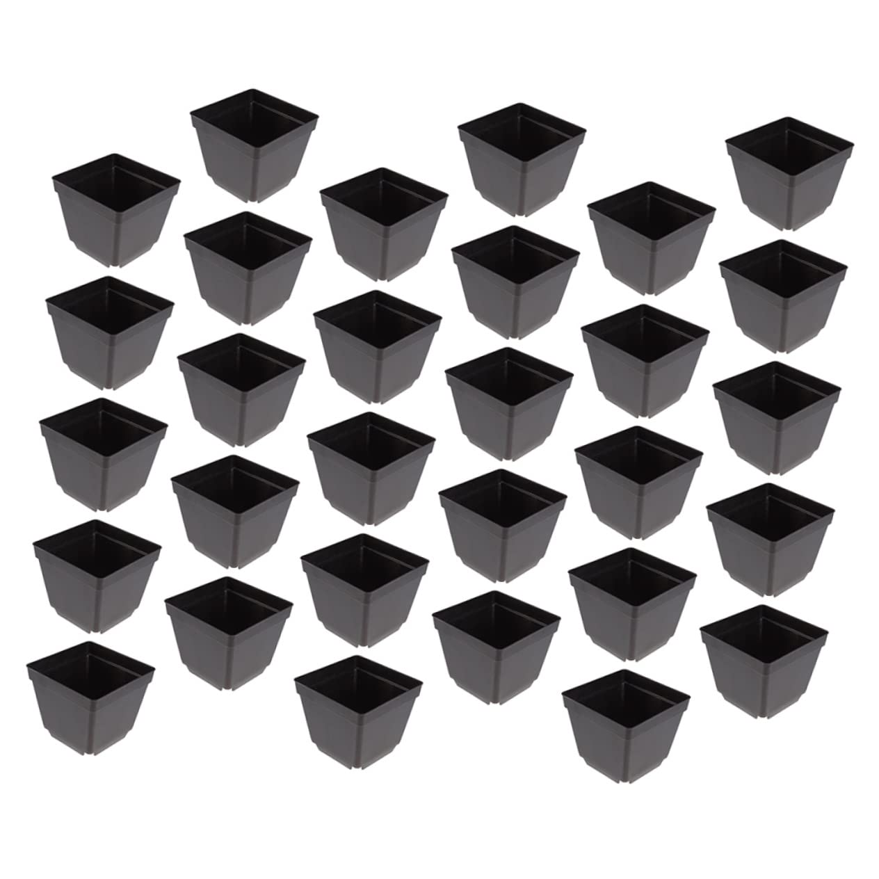BESTonZON 1set Plastic Plant Nursery Pots Flower Containers for Succulents and Flowers Hollow Bottom Design for Optimal Growth for Indoor and Outdoor Gardening 30pcs