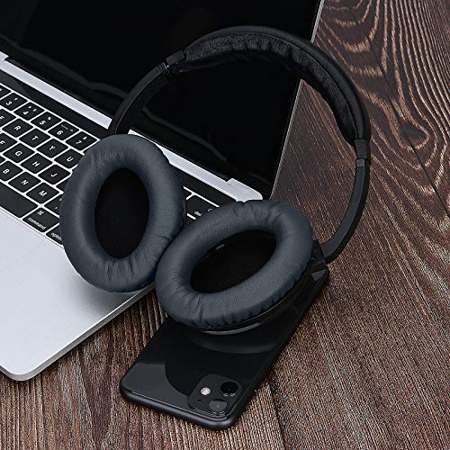Image of SoloWIT Protein Leather Earpads Cushions for Bose Headphones, Replacement Ear Pads for Bose QuietComfort 15 QC15 QC25 QC2 QC35 /Ae2 Ae2i Ae2w /SoundTrue & SoundLink Around-Ear Series - Titanium