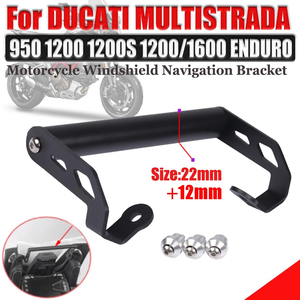Motorcycle Crossbar Phone Holder Stand Holder GPS Navigation Plate Mount for Ducati MULTISTRADA 950 950S 1200S MTS 1200 1260 Enduro
