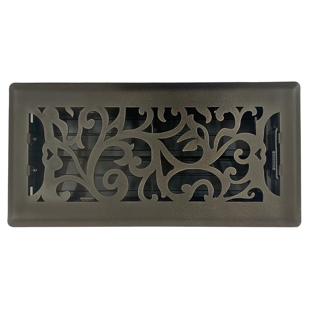 Precision Flow Bodenregister 5,1x30,5 Cm – Stahl-Lüftungsgitter Im Metro-Design, Bronzefarben