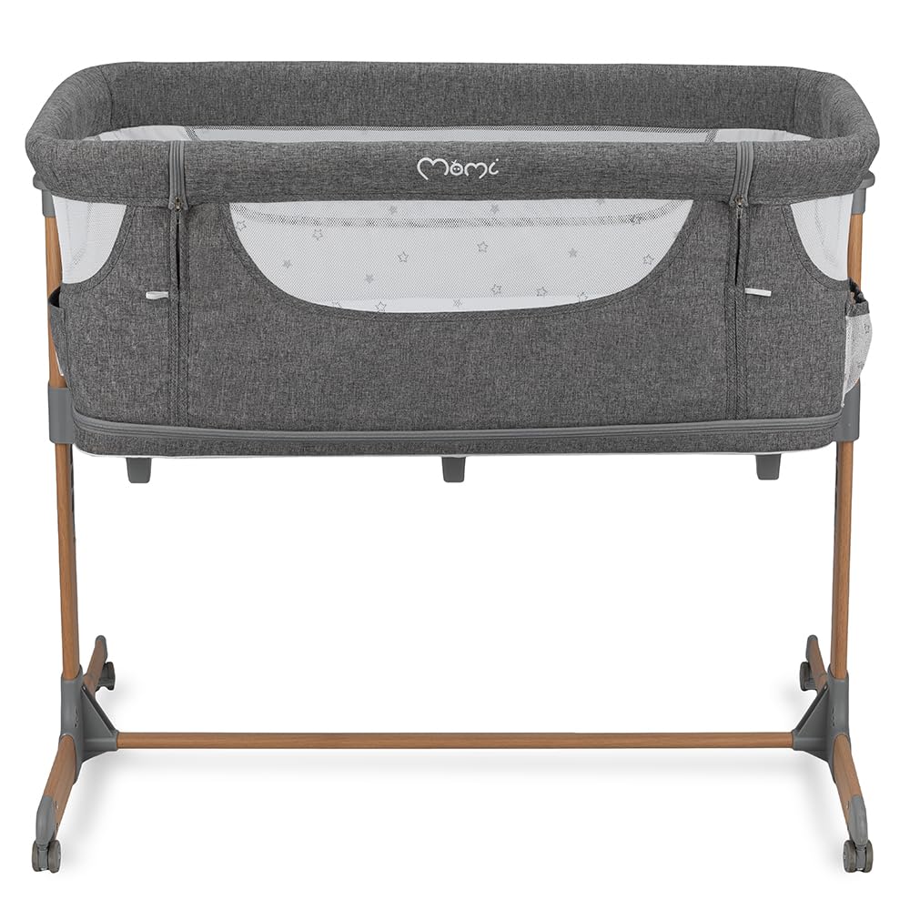 Momi Lit d'enfant Multifonction Smart Bed 4 en 1, lit d'appoint et Parc, jusqu'à 15 kg, réglage hauteur 5 niveaux, avec matelas