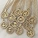 CXWK 12 Costellazioni della Lettera dello Zodiaco Collana con ciondoli per Donna Uomo Vergine Bilancia Scorpione Sagittario Regalo di Compleanno