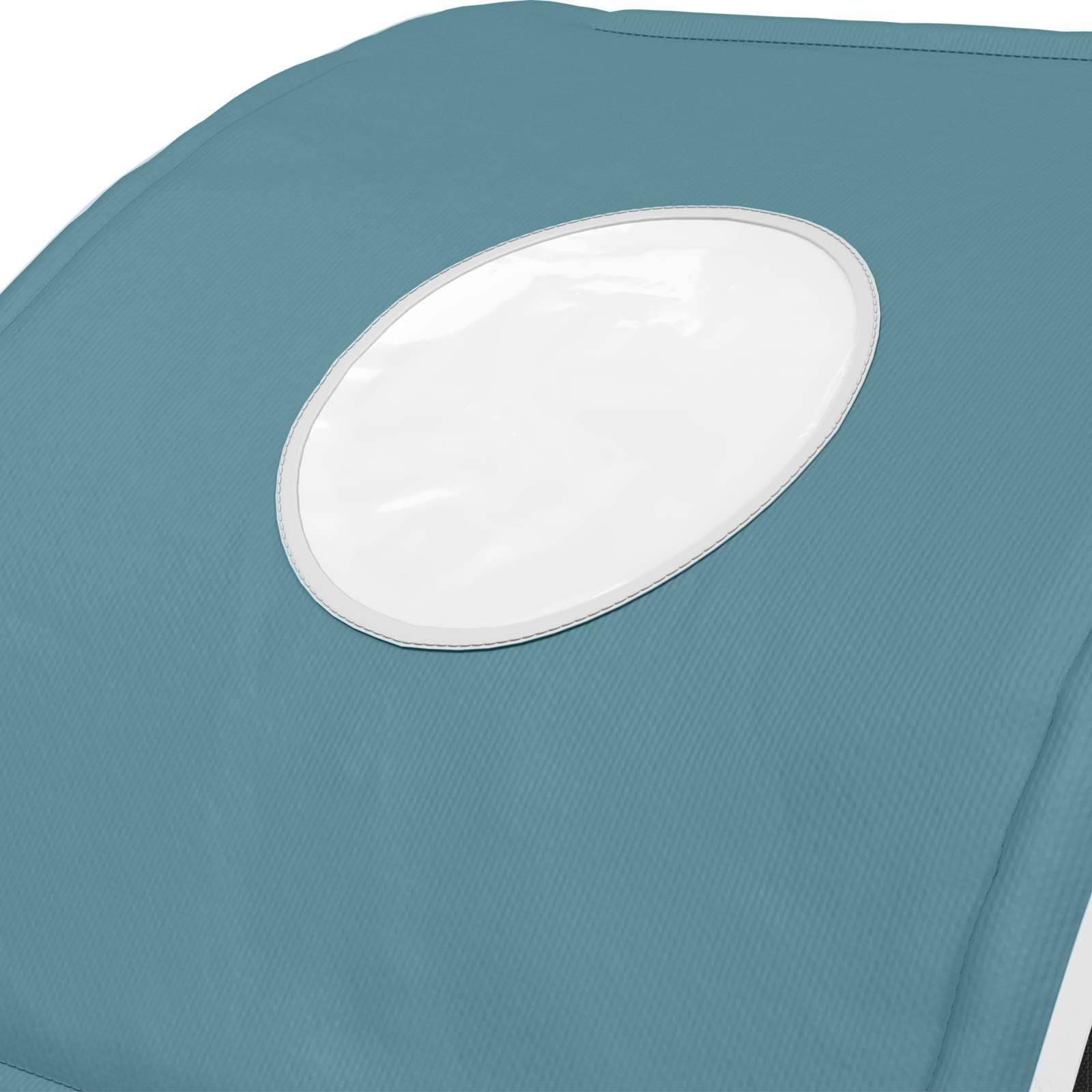 vidaXL Bettunnel 2 STK. Himmelblau Polyester
