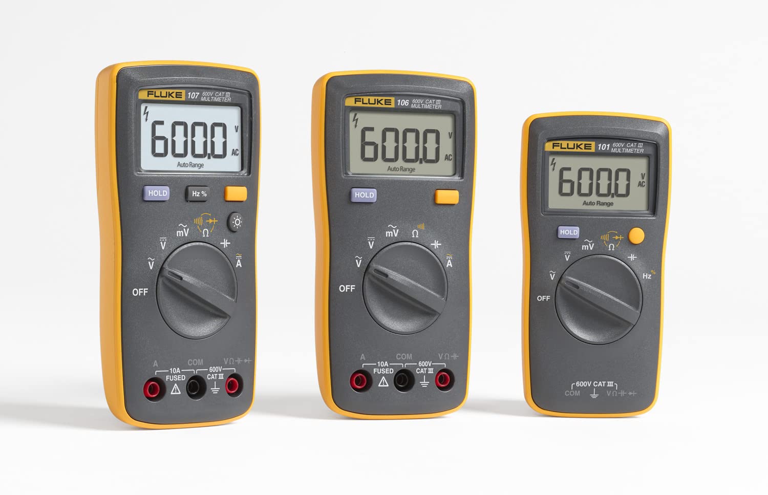 Fluke 107 AC/DC Current Handheld Digital Multimeter by Fluke, Gray: Tools & Home Improvement