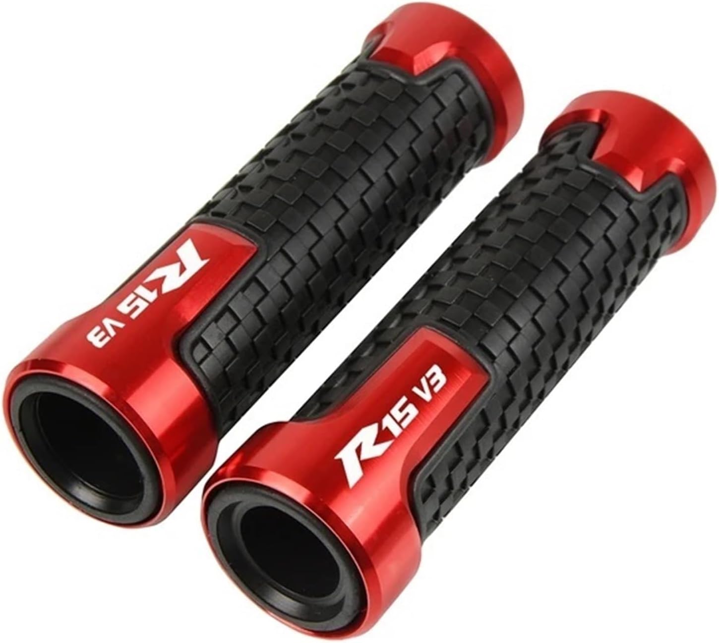 Motorcycle 22MM Handlebar Grips Handle Bar Ends Cap Plug for R15 V3 R15V3 R-15 V3 2017-2021 (Color : Orange, Size : 1)