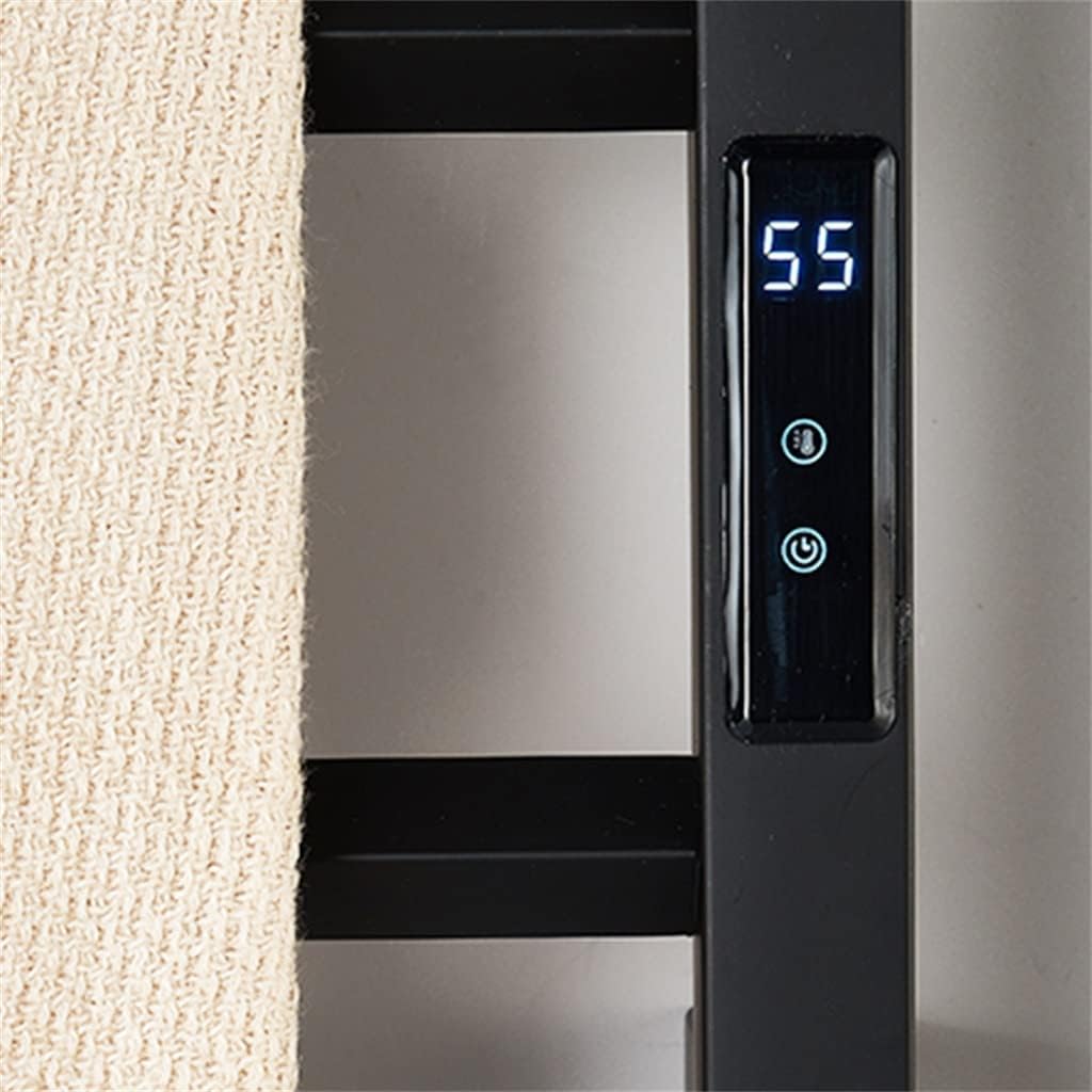 Bathroom Equipment Electric Towel Rack Stainless Steel Temperature Time Control Smart Home Towel Warmer (Color : As Shown, Size : One Size) (As Shown One Size) image 5