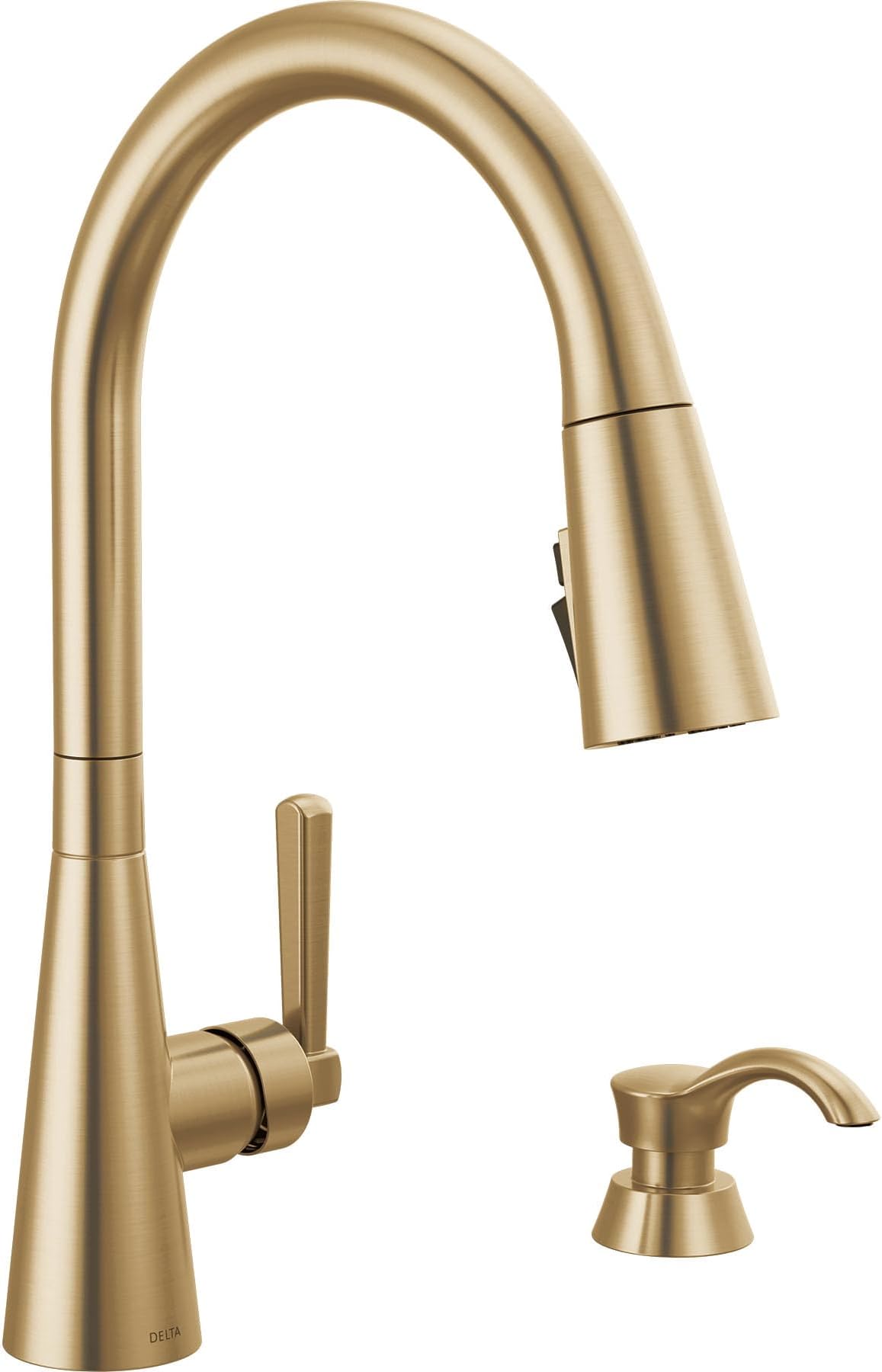 - Faucet Boyd Kitchen Faucet with Soap Dispenser, Kitchen Faucets with Pull Down Sprayer Gold, Kitchen Sink Faucet with Magnetic Docking Spray Head, Champagne Bronze 19893Z-CZSD-DST