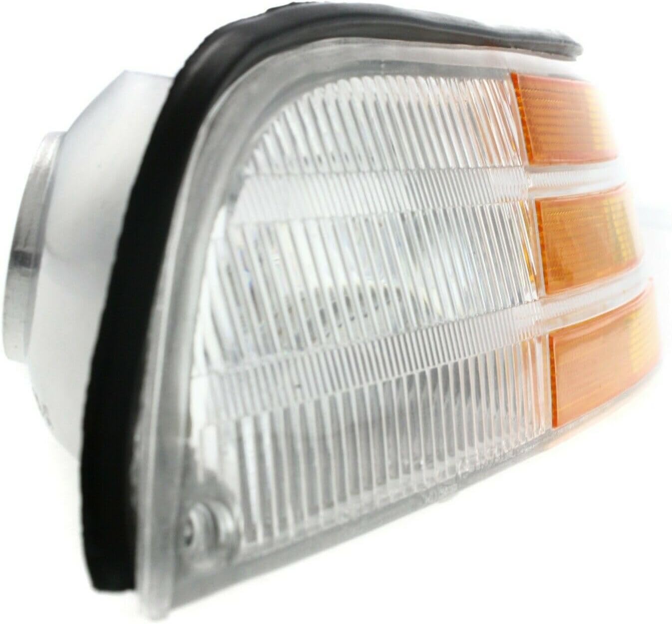 Signal Passenger Side Plastic Clear & Amber Lens Corner Light for Ford Crown Victoria 1992-1997, Incandescent Light Without Bulbs Assembly Right FO2521124 9617055