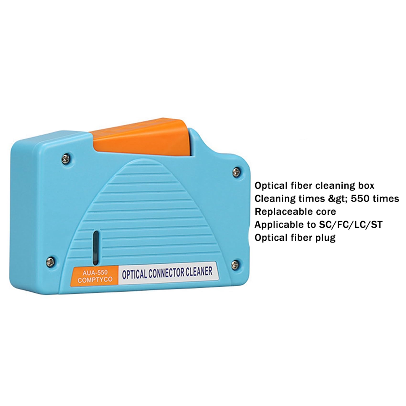 Kit de Limpieza de Fibra Óptica de 40 Piezas Herramienta de Limpieza de Fibra Óptica con Casete de Limpieza de Fibra para Conectores LC