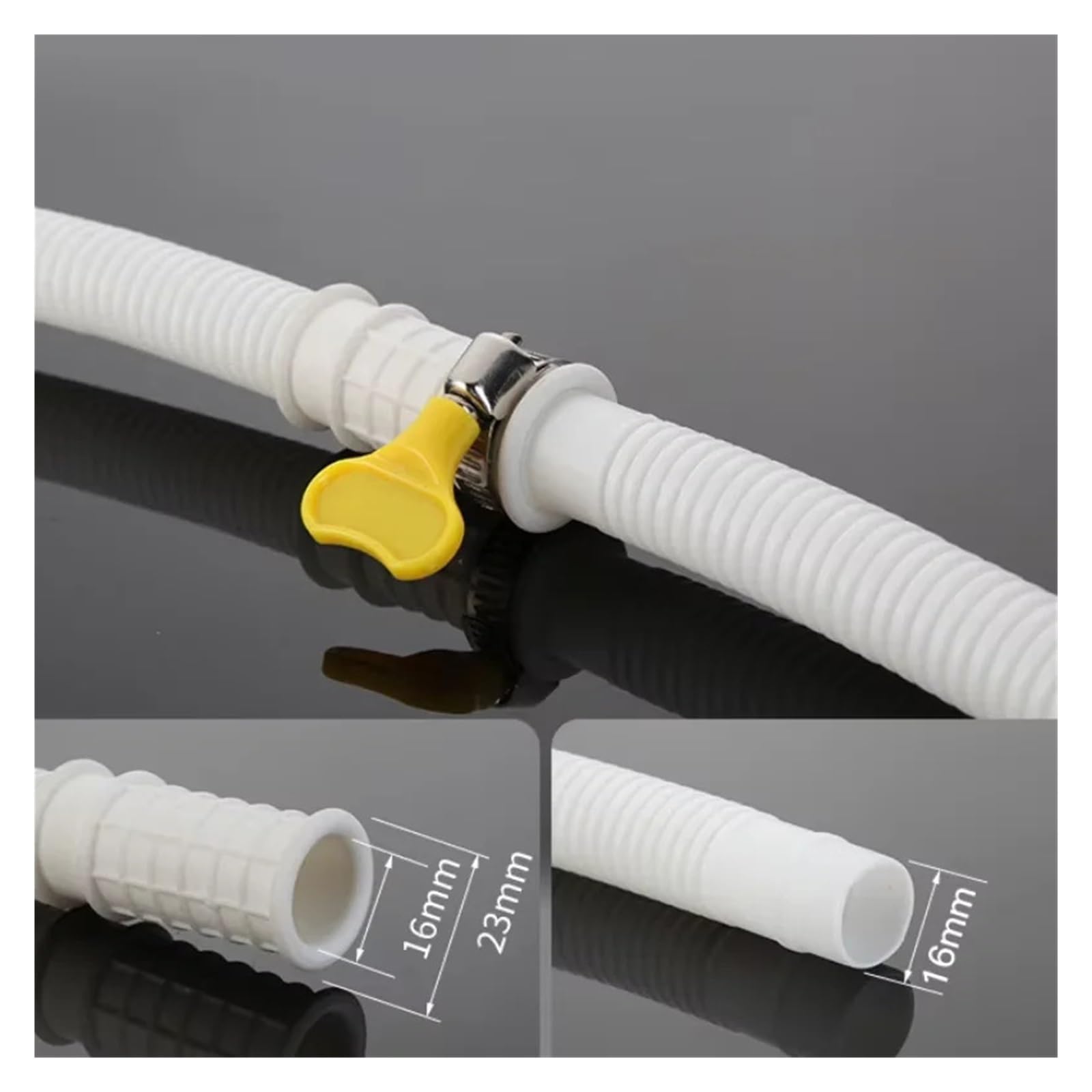 Tubo Condensa Condizionatore Universal Air Conditioning Drainage Hose | Flexible Air Conditioning Drain Hose Accessories Cuttable Corrugated Drainpipe(20M)