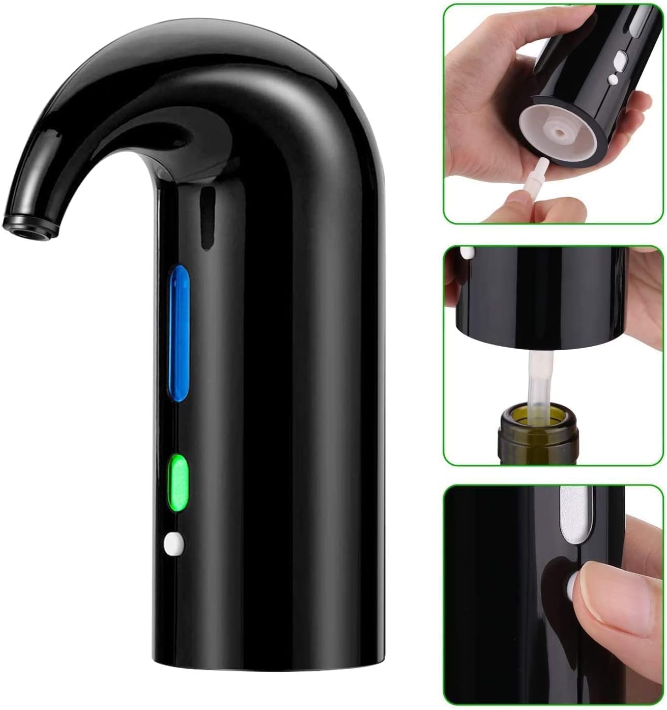 🛒 Crazy Deals Electric Wine Aerator Pourer, Portable One-Touch Wine Decanter and Wine Dispenser Pump for Red and White Wine Multi-Smart Automatic Wine Oxidizer Dispenser USB Rechargeable Spout Pourer