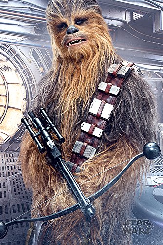 Star Wars: Episode VIII - The Last Jedi - Movie Poster/Print (Chewbacca/Bowcaster) (Size: 24 inches x 36 inches)