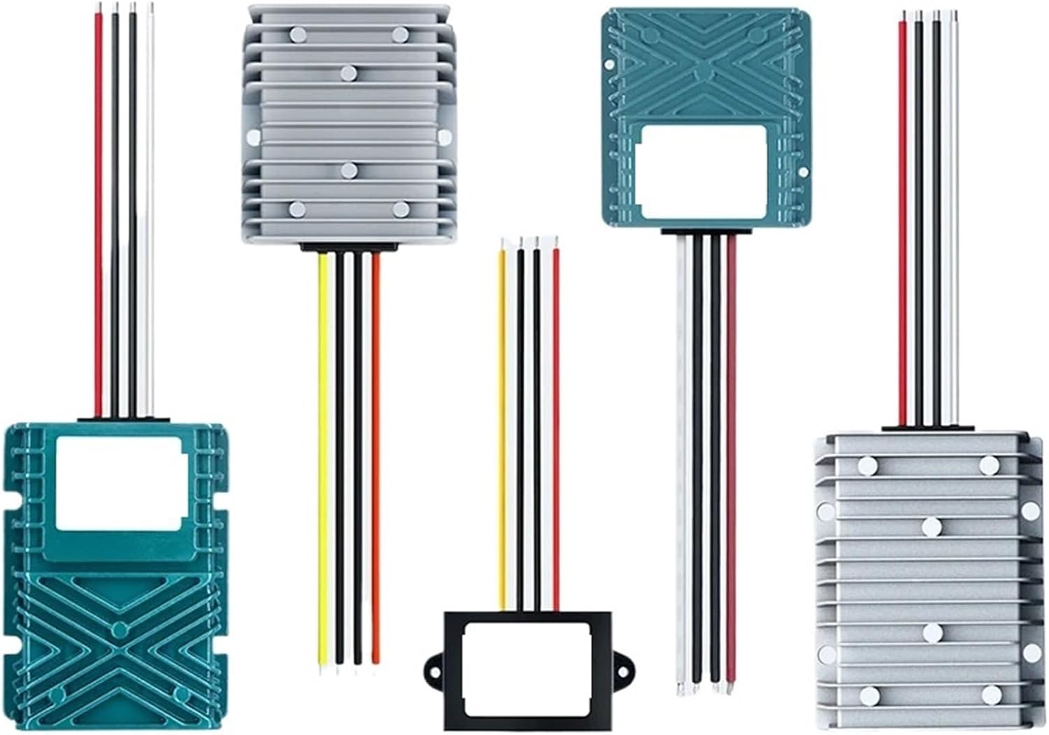 DC DC Boost Buck Converter 9-36V 12V 24V to 24V Stabilizer Power Supply 1-30A Voltage Regulator(6A Aluminum L)