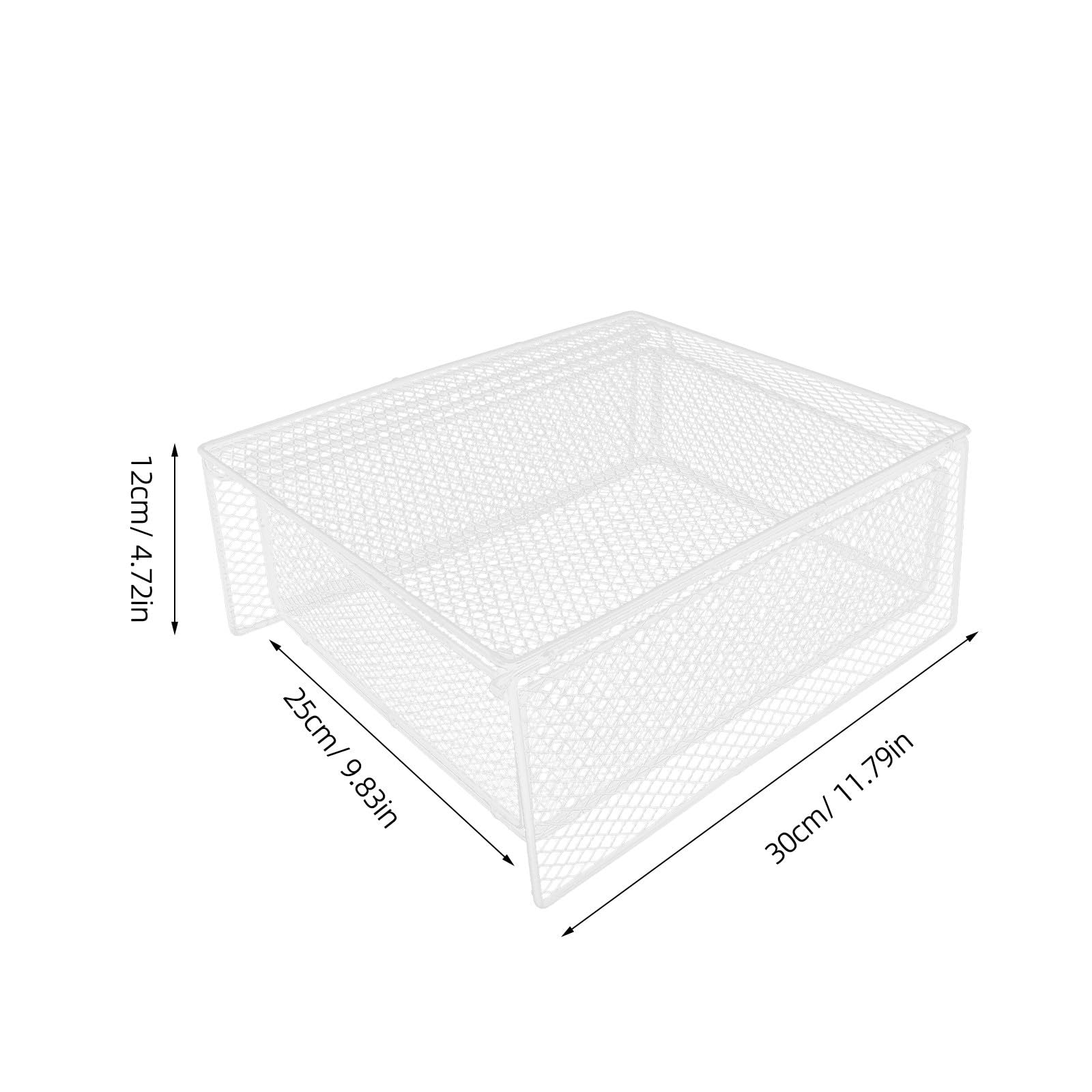 Organizador de Almacenamiento para Armario Estilo Ropero Diseño Apilable y Estructura de Hierro Blanco para Oficina y Cuarto de Lavandería