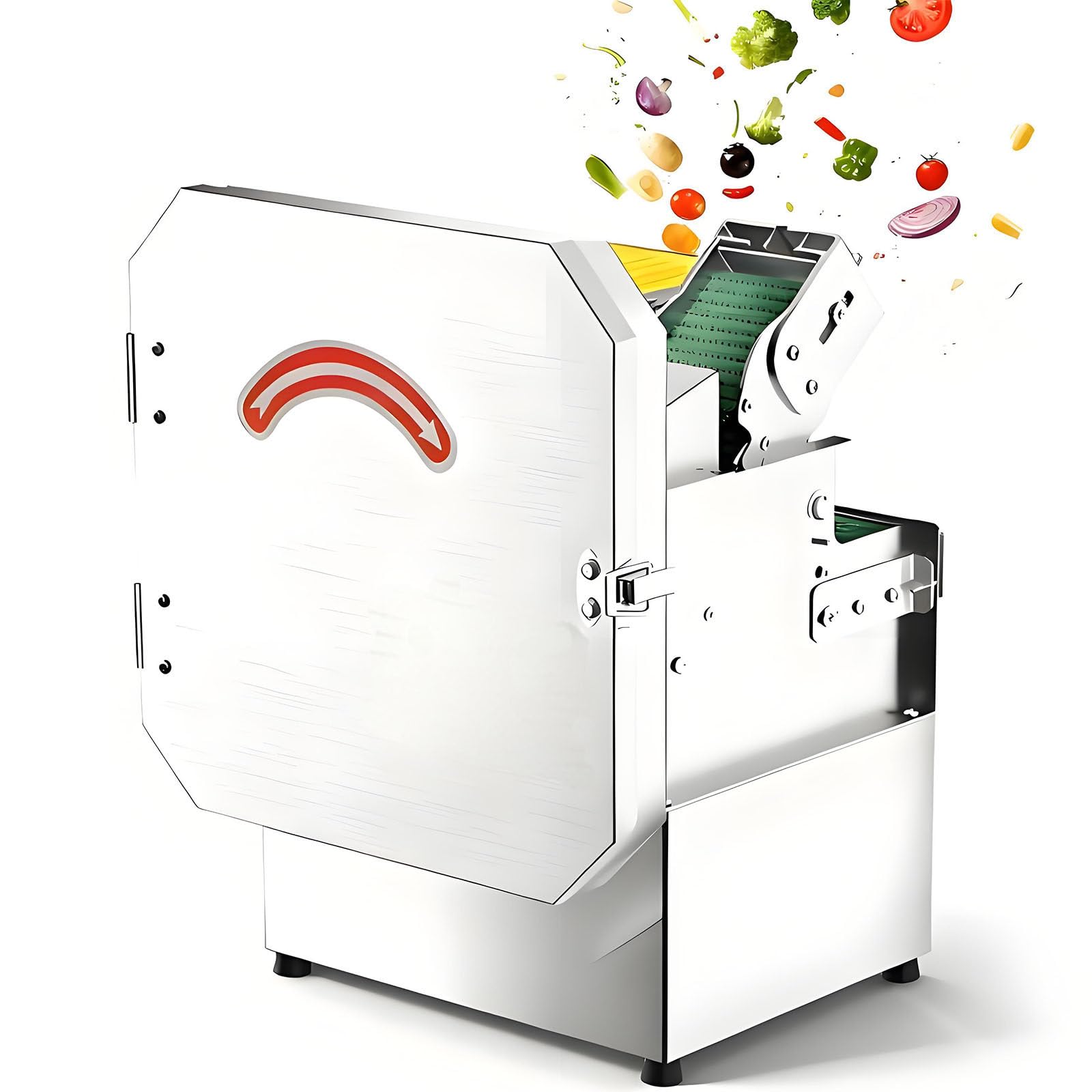 Cortador automático de verduras para agilizar el servicio en cocinas comerciales y catering de eventos