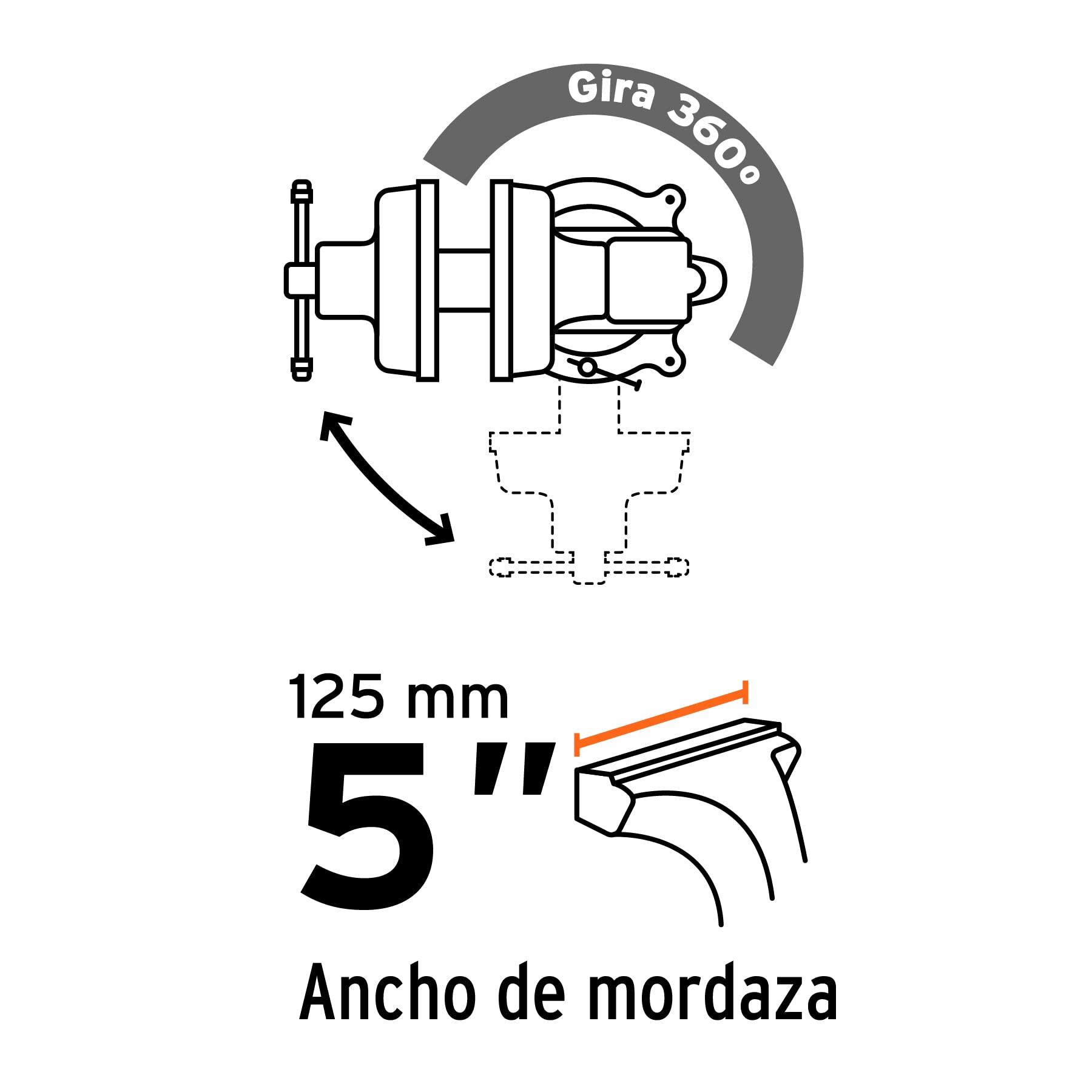 TRUPER TA-5 - Visera para banco (13 cm)