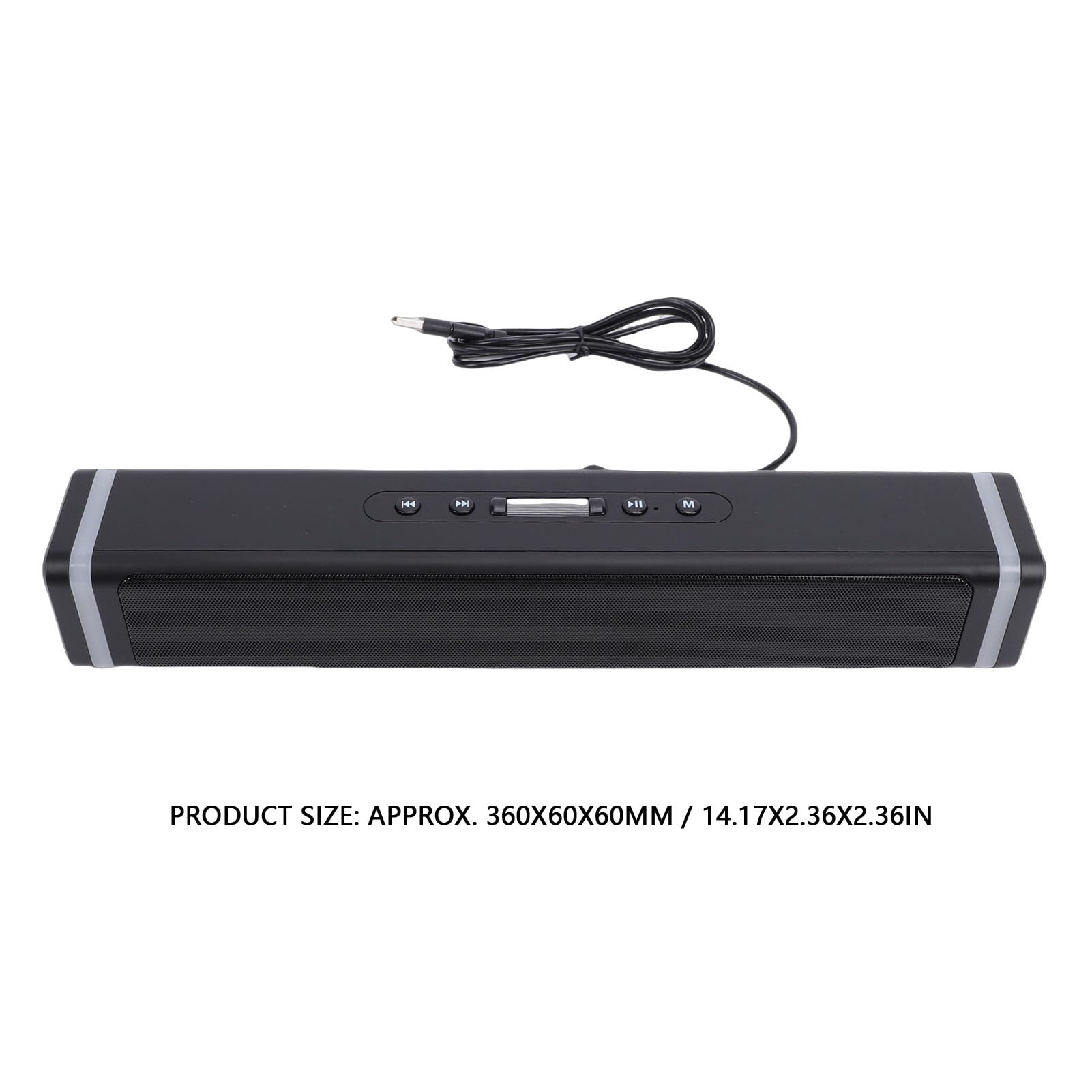 Altoparlanti per PC, Altoparlanti da Gioco Alimentati Tramite USB con LED RGB Dinamico Bluetooth 5.3, Soundbar da Tavolo con Controllo della Manopola del Volume Plug and Play per Monitor da