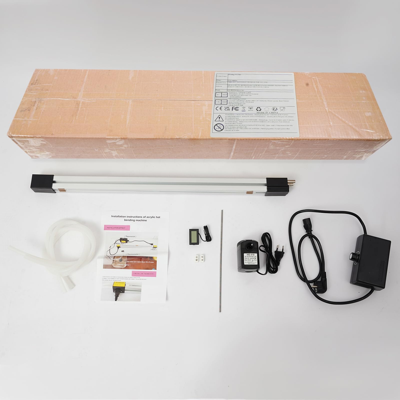 Piegatrice acrilico 600 mm riscaldatore portatile PVC 24 pollici
