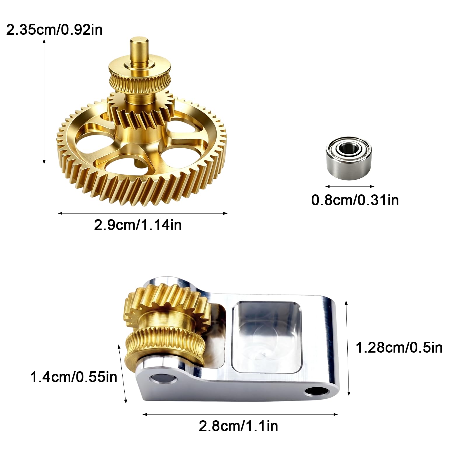 Extruder-Zahnrad für Bambu-Lab X1C P1P P1S 3D Drucker Verbesserte, verschleißfeste Zuführungsmechanik für reibungslosen Filamenttransport