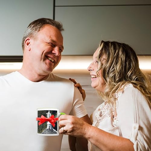 Miniatura 3 de 3dRose, Taza verde bicolor de 15 oz, verdeblanco