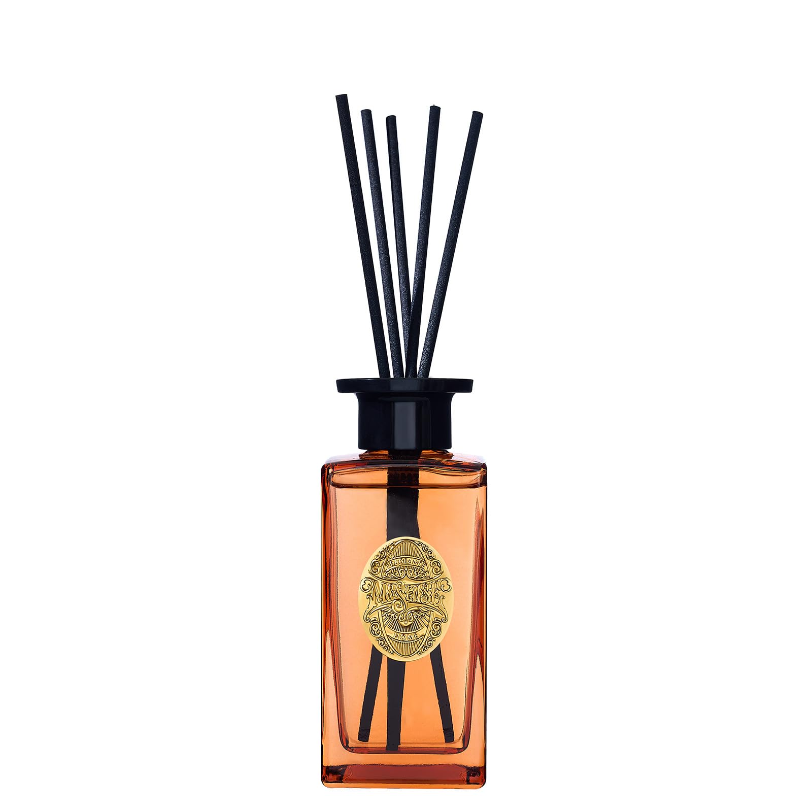 M&SENSE 180ml Raumduft Orange Goji Duft|Reed Diffuser mit 7 Duftstäbchen|Luxus Lufterfrischer für Badezimmer,Wohnung,Heimdekoration|Raumduft Stäbchen