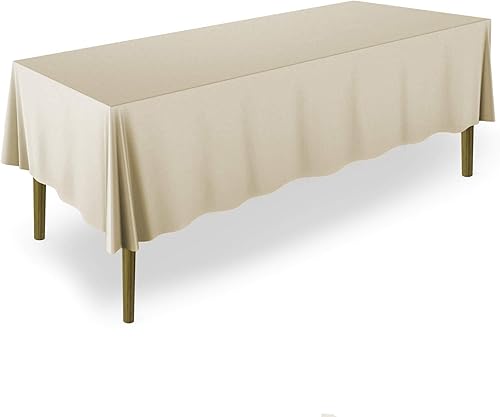 Miniatura 1 de Lann's Linens - Mantel rectangular de tela de poliéster de primera calidad para bodas, banquetes y restaurantes