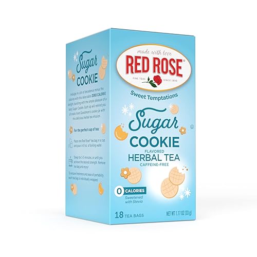 Red Rose Sweet Temptations - Galletas de azúcar de postre y té cero carbohidratos cero azúcar repleto de sabor deliciosa bebida sin cafeína 18