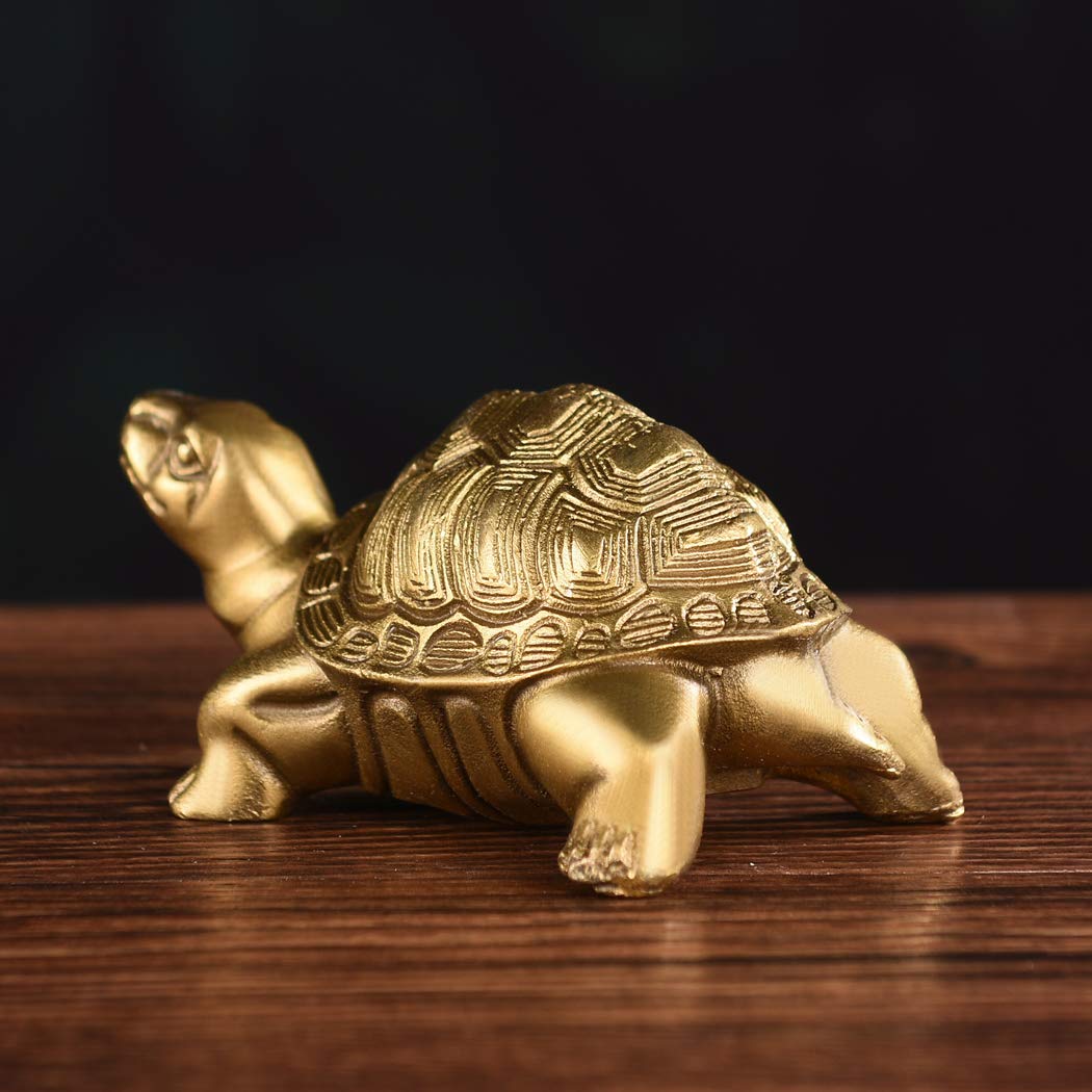 Brass Statu Millennium Turtle Home Indoor Outdoor Decorative Collectible BS051