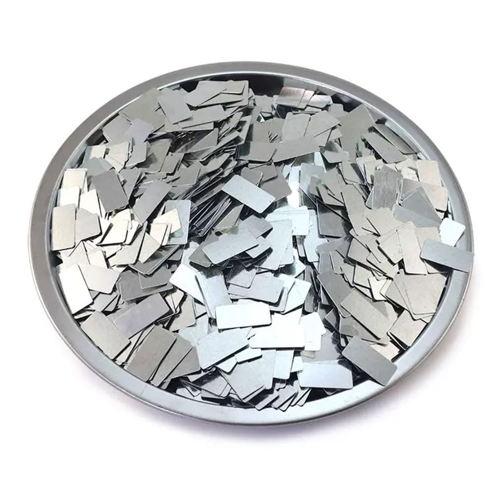 100 Stück Ultradünnes Verzinktes Eisenblech, 0,3 Mm 0,5 1,0 Mm Dickes, Rostfreies Eisenblech, Rechteckiges Kleines Eisenblech Zur Verwendung Mit Magneten(20x10x1.0mm)