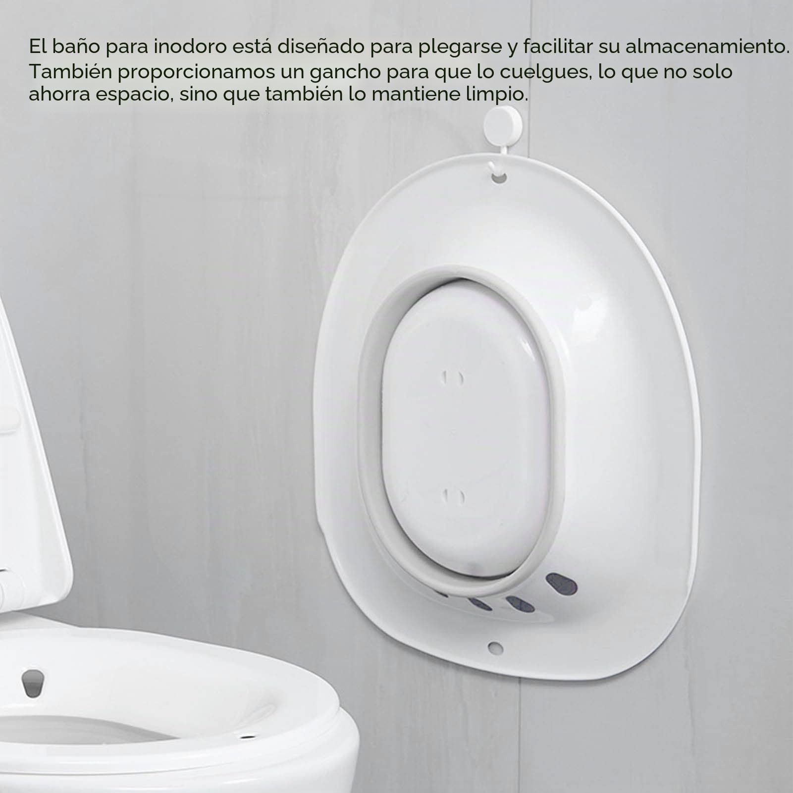 Jiawu Baño de Asiento para Inodoro, Baño de Asiento para Hemorroides y Cuidado Posparto, Lavabo Plegable a Prueba de Derrames con Enjuague, Color (#1), Modelo Jiawugrtxqn3zvi5207-11