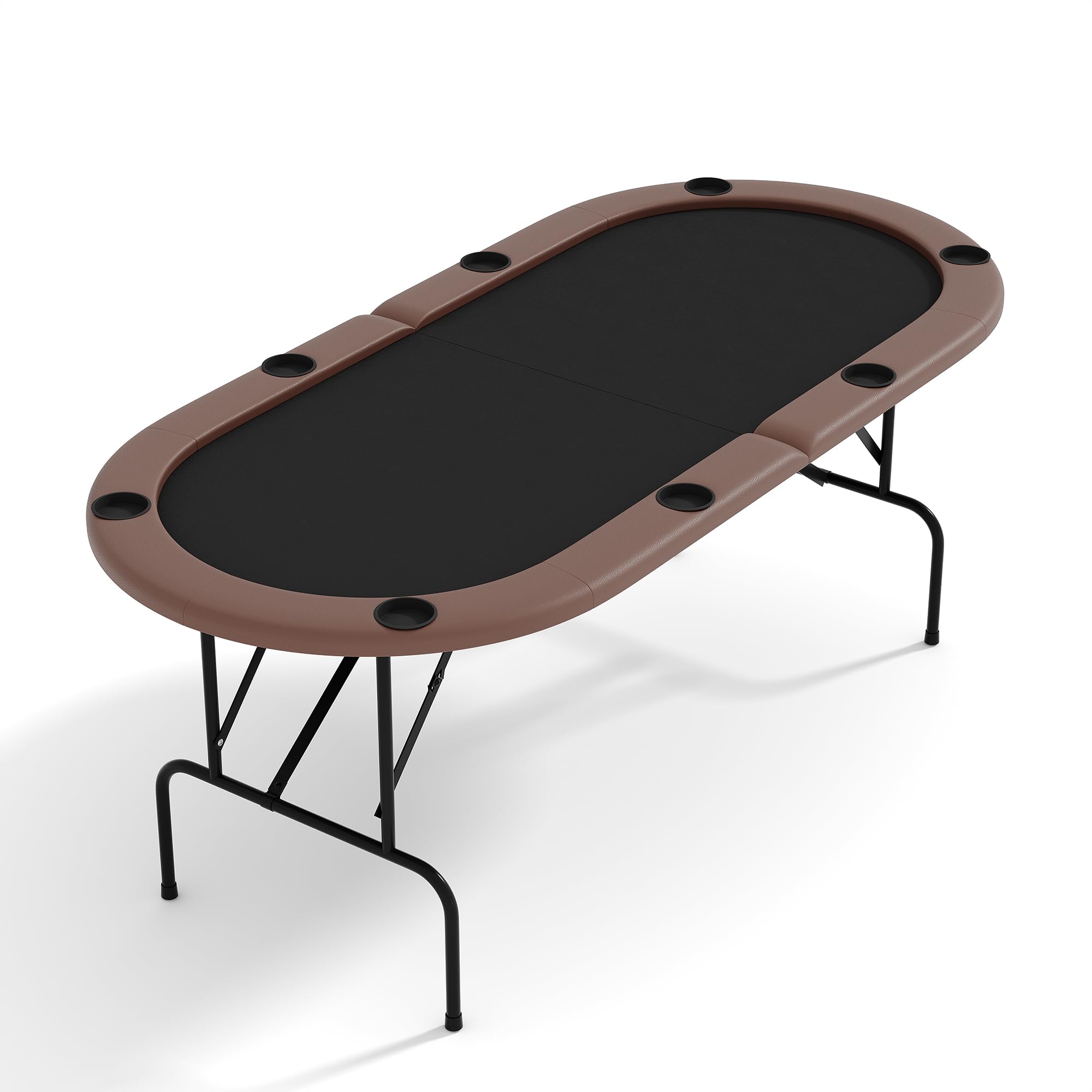 Photo 1 of PeakPursuit 8 Player Oval Poker Table, 71" Foldable