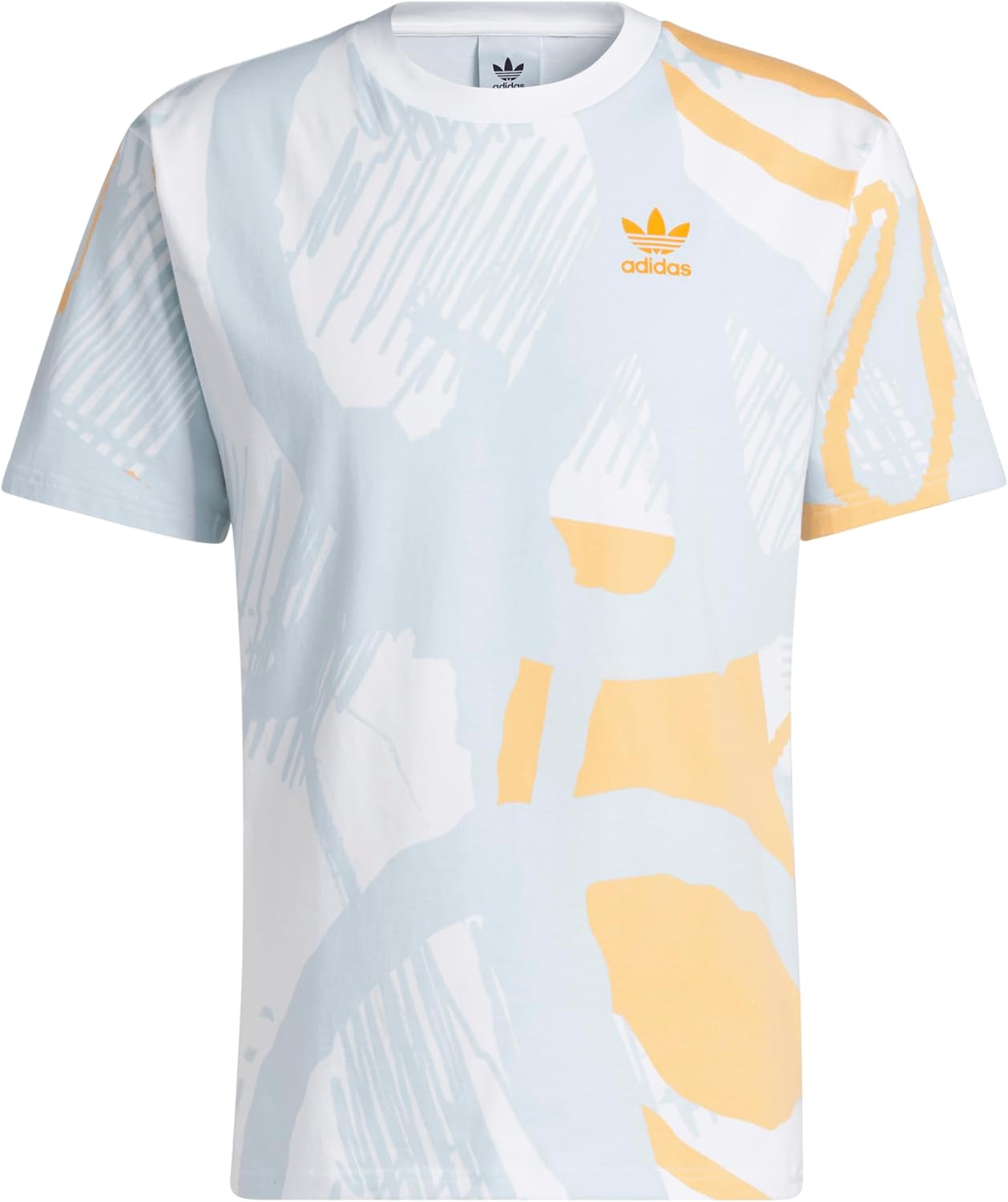 adidas Originals mens ADIPLAY ALL OVERSIZE PRINTED SS TEE