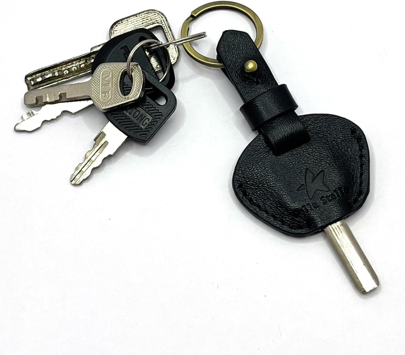 Handmade Leather Key Sleeve - Key Holder, Protector & Cover