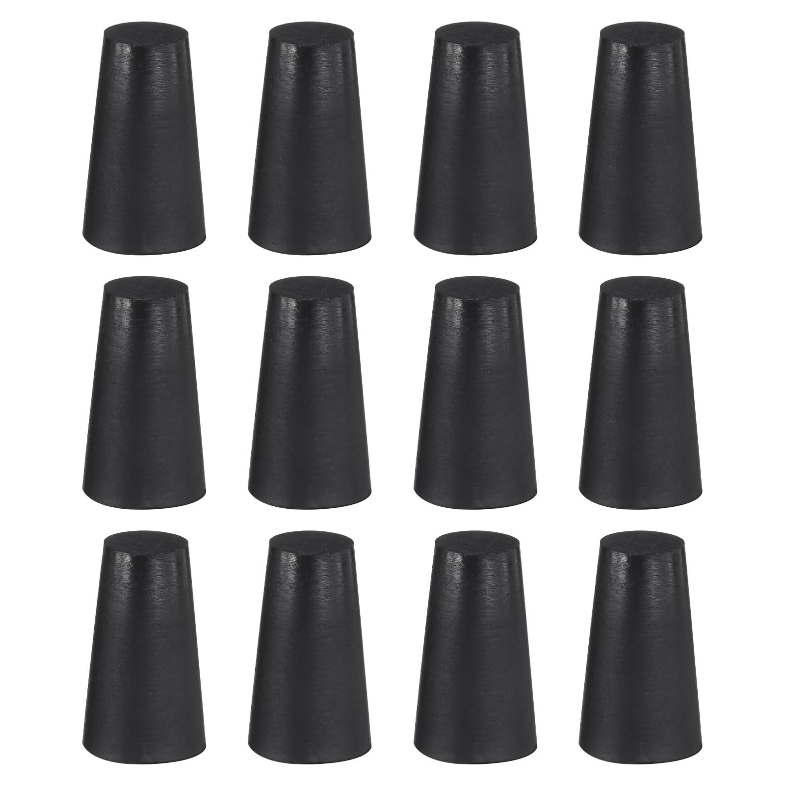uxcell 12 Pcs Silicone Rubber Tapered Plug, 13mm to 18mm High-Temperature Solid Rubber Stoppers Silicone Plugs for Hole Plugs, Spraying, Coating, Painting Protection, Black, 25mm — Amazon image 17