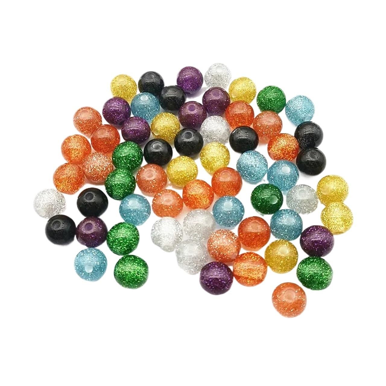 12/16/20mm żywica wbudowany proszek okrągłe koraliki do kolczyków akcesoria części, ręcznie robiona biżuteria kolczyk DIY!(Random mix,20mm 100pcs)