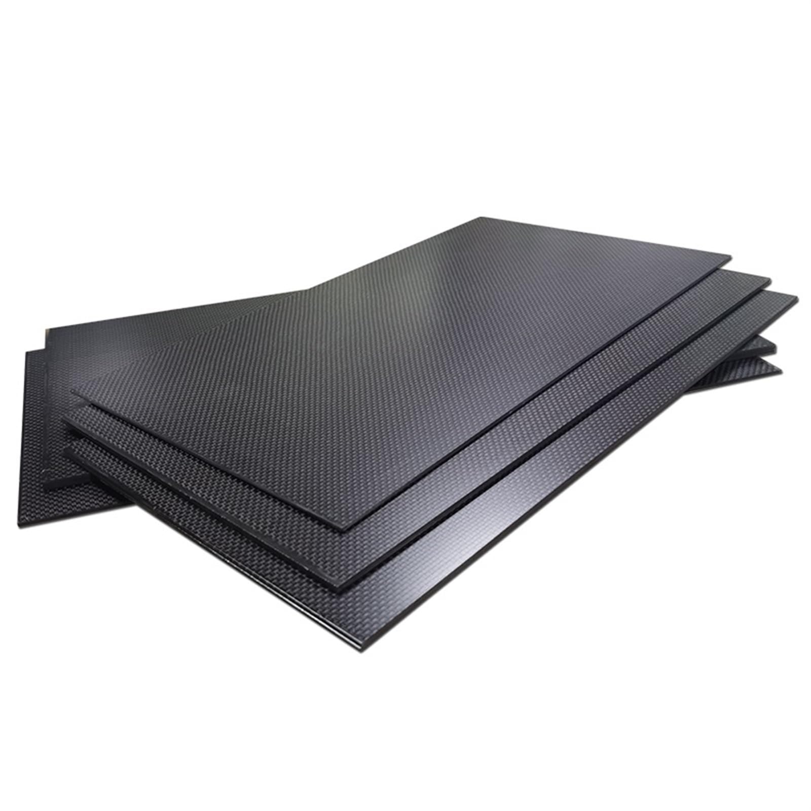 1pcs 0.5-6MM 125X75 mm 3K Plain Matte Glossy Carbon Plate Panel Sheets High Composite Hardness Material Anti-UV Carbon Fiber Board 3k Carbon Fiber(0.25mm Plain Matte)