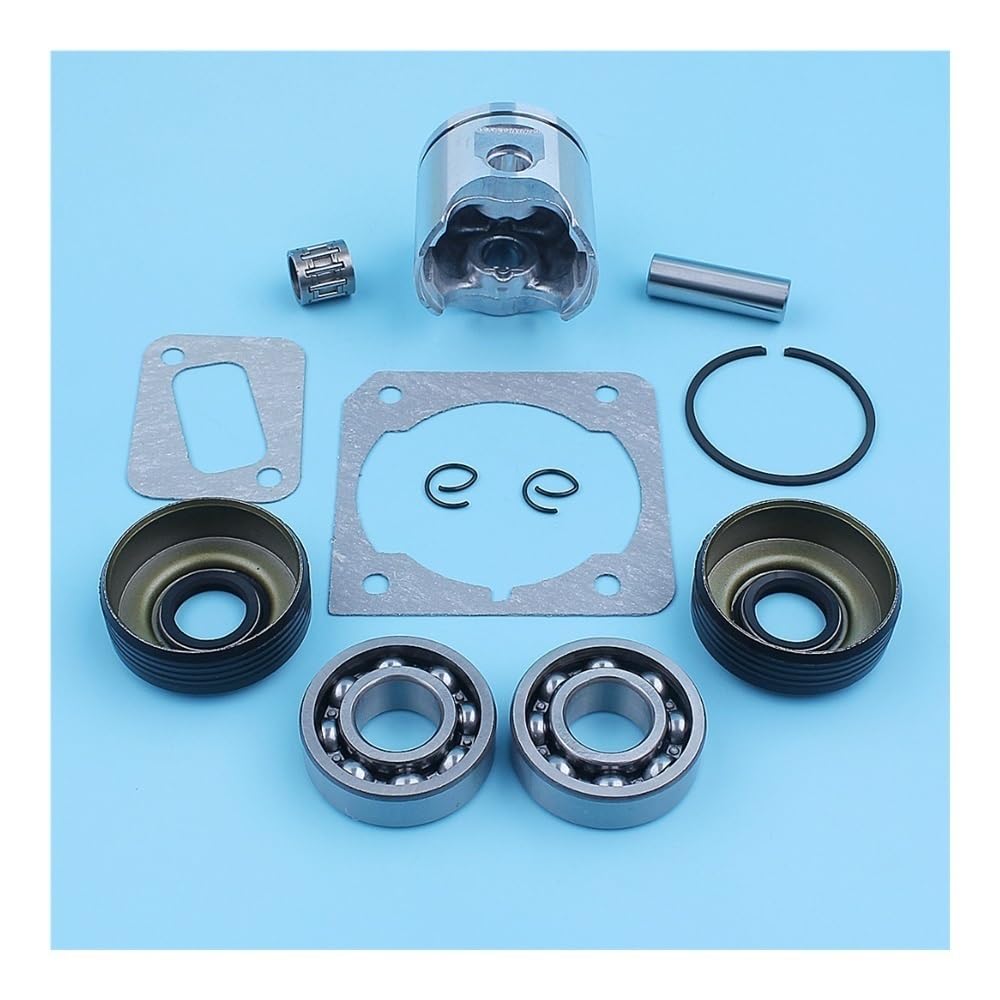 Kit de Sello de Aceite de cojinete de Bolas de cigüeñal de pistón de 40 mm, Compatible con 340, 345, 2141 y 2145, Repuesto de Jaula de Aguja de Anillo de Motosierra