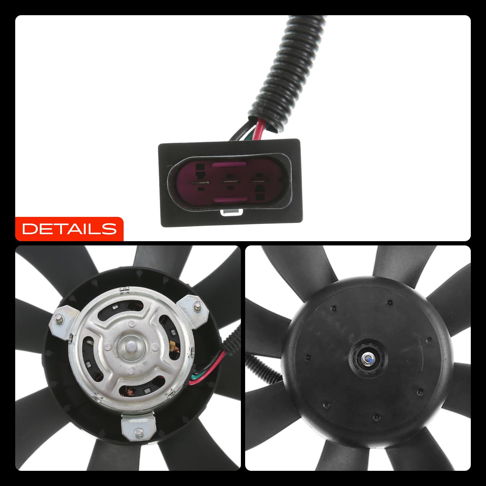 Frankberg Ventola di raffreddamento Diesel Compatibile con Polo 9A 9N 1.4L Fabia II Combi 545 1.4L R.o.o.m.s.t.e.r 5J7 1.4L Fabia I Combi 6Y5 1.4L Fox Compatto 5Z1 5Z3 5Z4 1.4L 6Q0959455N