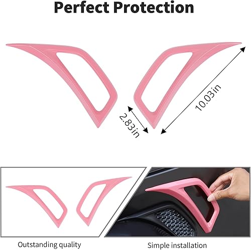 Miniatura 49 de Voodonala Para Jeep JL Lateral Aire Acondicionado Salida Decoración Decoración Trim para Jeep Wrangler JL JLU Gladiator JT 4xe, ABS Rojo