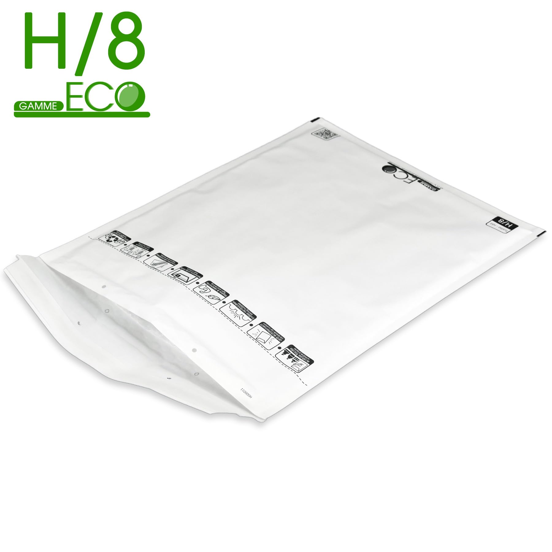 Lot de 200 enveloppes à bulles ECO H/8 format 270x360mm