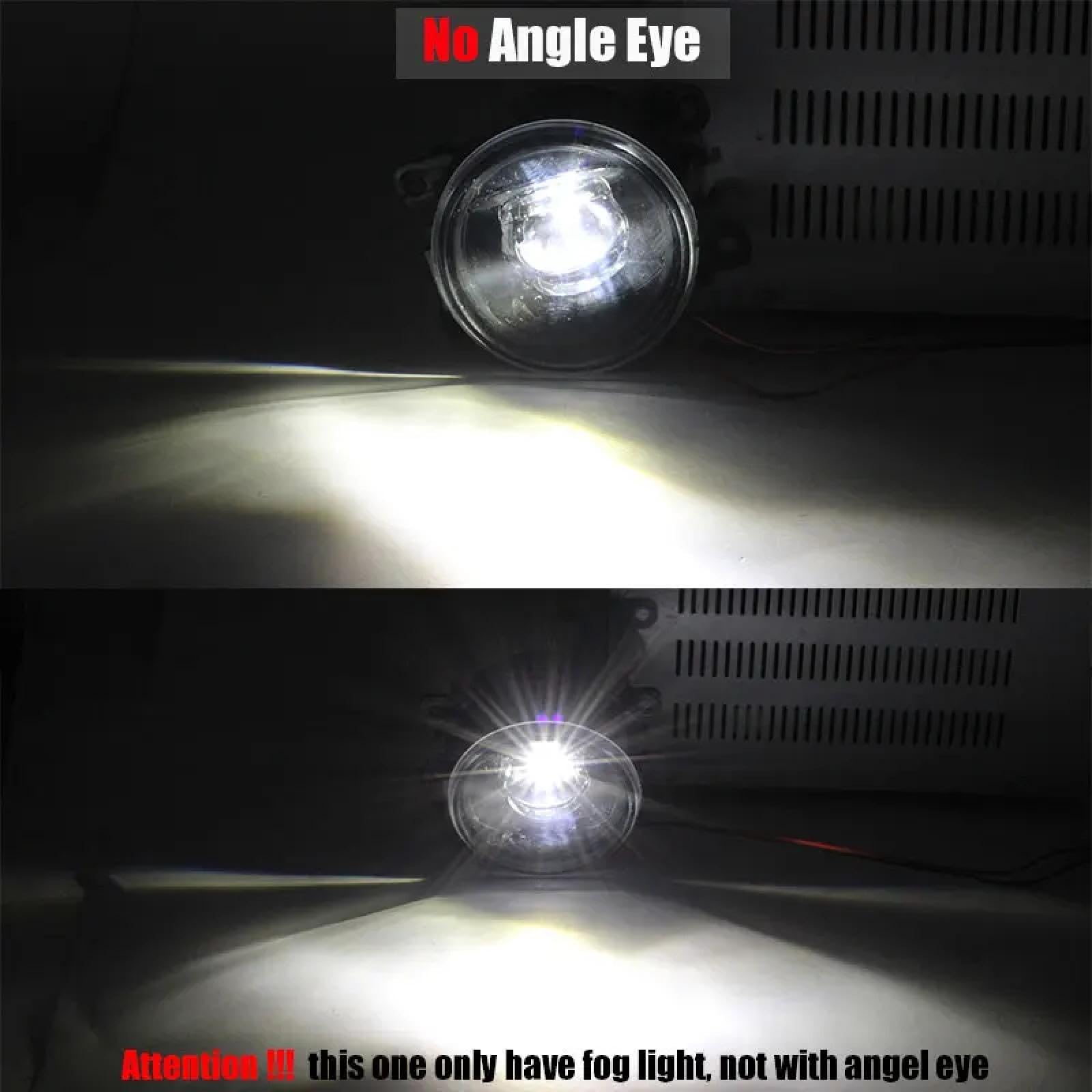 Mistlampen 2 szt. Żarówka samochodowa LED H11 Światła przeciwmgielne + Światła do jazdy dziennej DRL Angel Eye 12V Dla Ranger 2005-2015