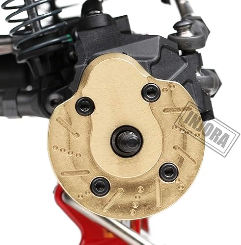 Miniatura 4 de INJORA AXI03007 - Tapa de dirección para nudillos de latón para 110 RC Crawler AXAIL SCX10 III AXI03007 y Capra 1.9 UTB AXI03004, 2 unidades (juego