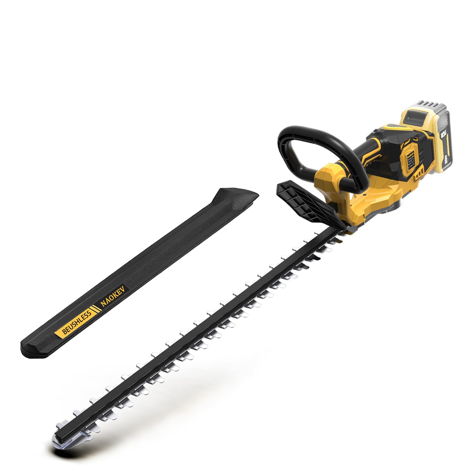 Cortasetos inalámbrico para batería Dewalt de 20 V MAX (sin batería), recortadora eléctrica de bordes de arbustos de 22 pulgadas, motor sin escobillas, potente y ligero, 2 kg