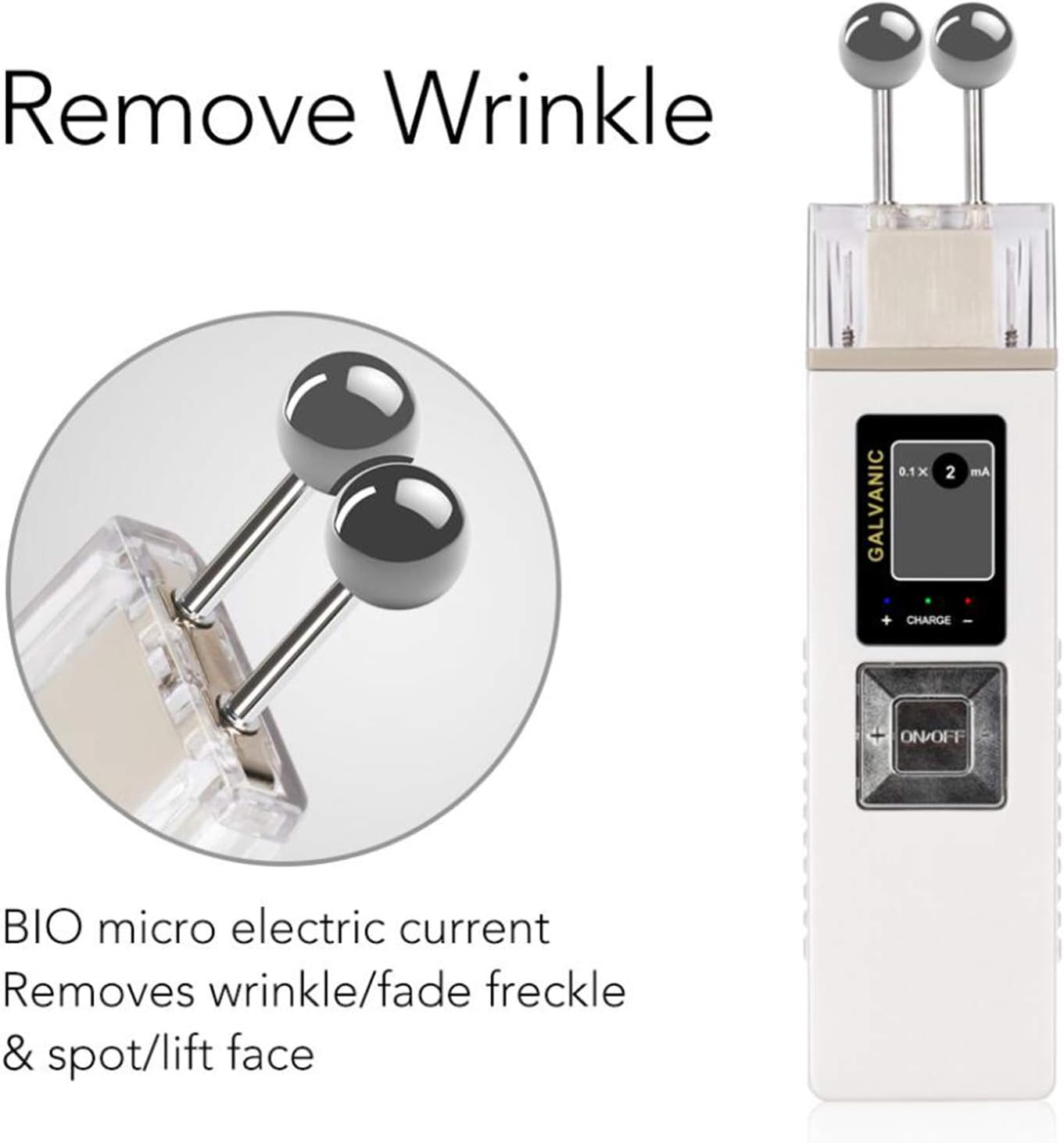 NSWD Galvanic Facial Machine with Case Anti-Aging Galvanic Roller Skin Care Spa, for Face, Body, One Machine Double Using : Beauty & Personal Care